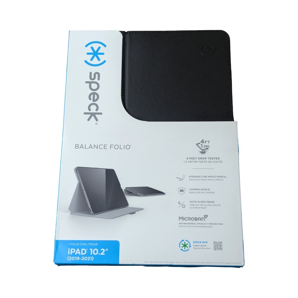 BbN Speck Balance Folio Case for iPad 10.2" (2019-2021) 7th 8th & 9th Gen Black